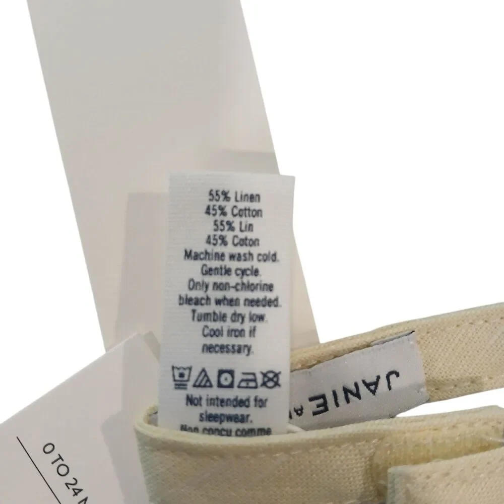 Janie and Jack Sunny Yellow Bowtie Baby Size 0-24 Months New With Tags!